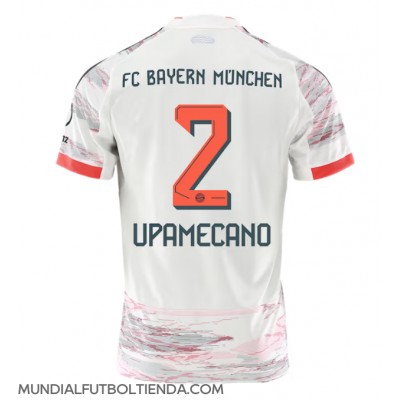Camiseta Bayern Munich Dayot Upamecano #2 Segunda Equipación Replica 2025-26 mangas cortas Camiseta Bayern Munich Dayot Upamecano #2 Segunda Equipación Replica 2025-26 mangas cortas